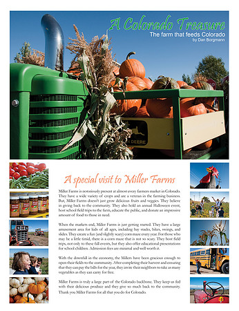 Page design from the Colorado Farmer's Market Guide,  Photos by Mitch Nicklas